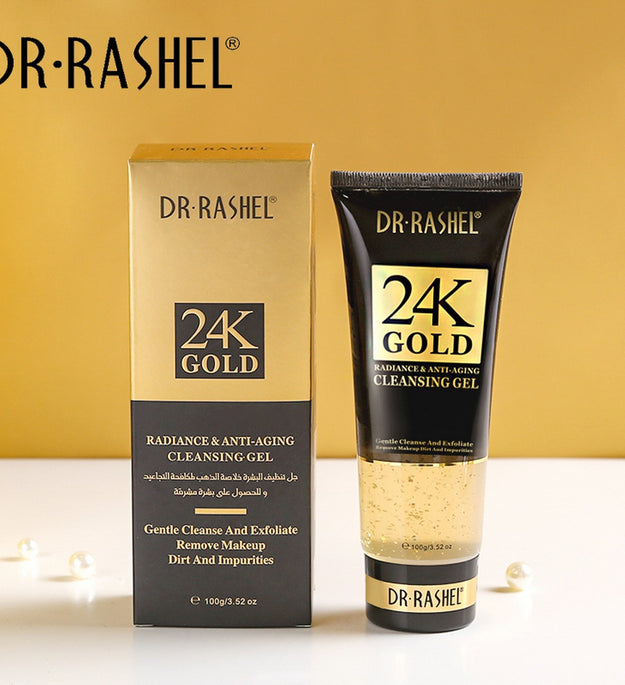 Dr.Rashel 24K Gold Facial Wash Anti-Aging Facial Gel Cleansing 100Ml